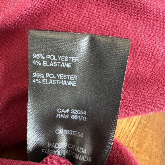 Urban Outfitters Silence + Noise Burgundy Long Sleeve Crop Top Size Extra Small - Picture 8 of 10